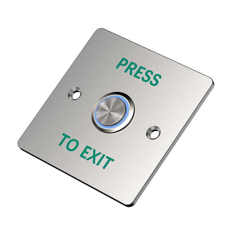 ANWENGJ Push to Exit Button IP67 Waterproof Stainless Steel with LED Light NO/NC Press Exit Switch - Image 2